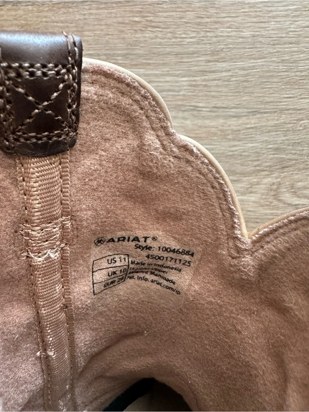 Ariat Brown Embroidered Lace-Up Western Boots Size 11